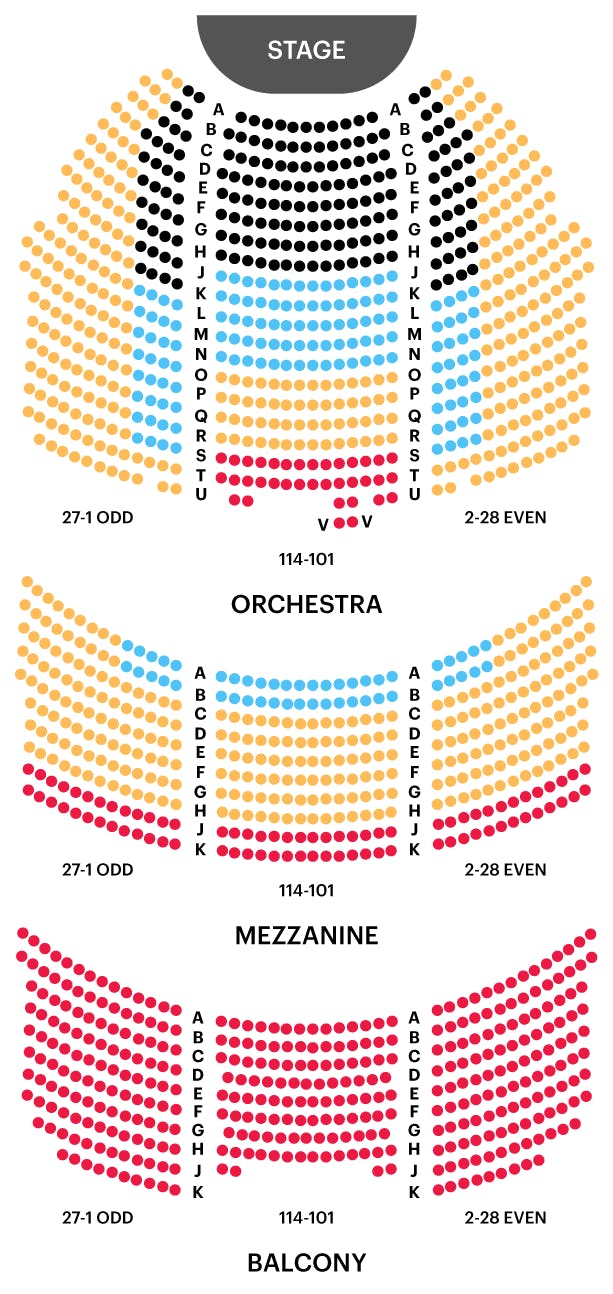 Shubert Theatre Seating Chart Best Seats Real Time Pricing